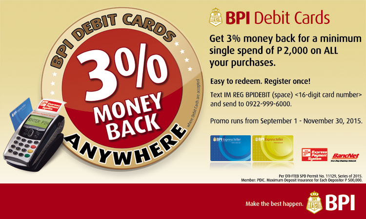Bpi Debit Card 3 Rebate Living Costs Philippines Expats Forum